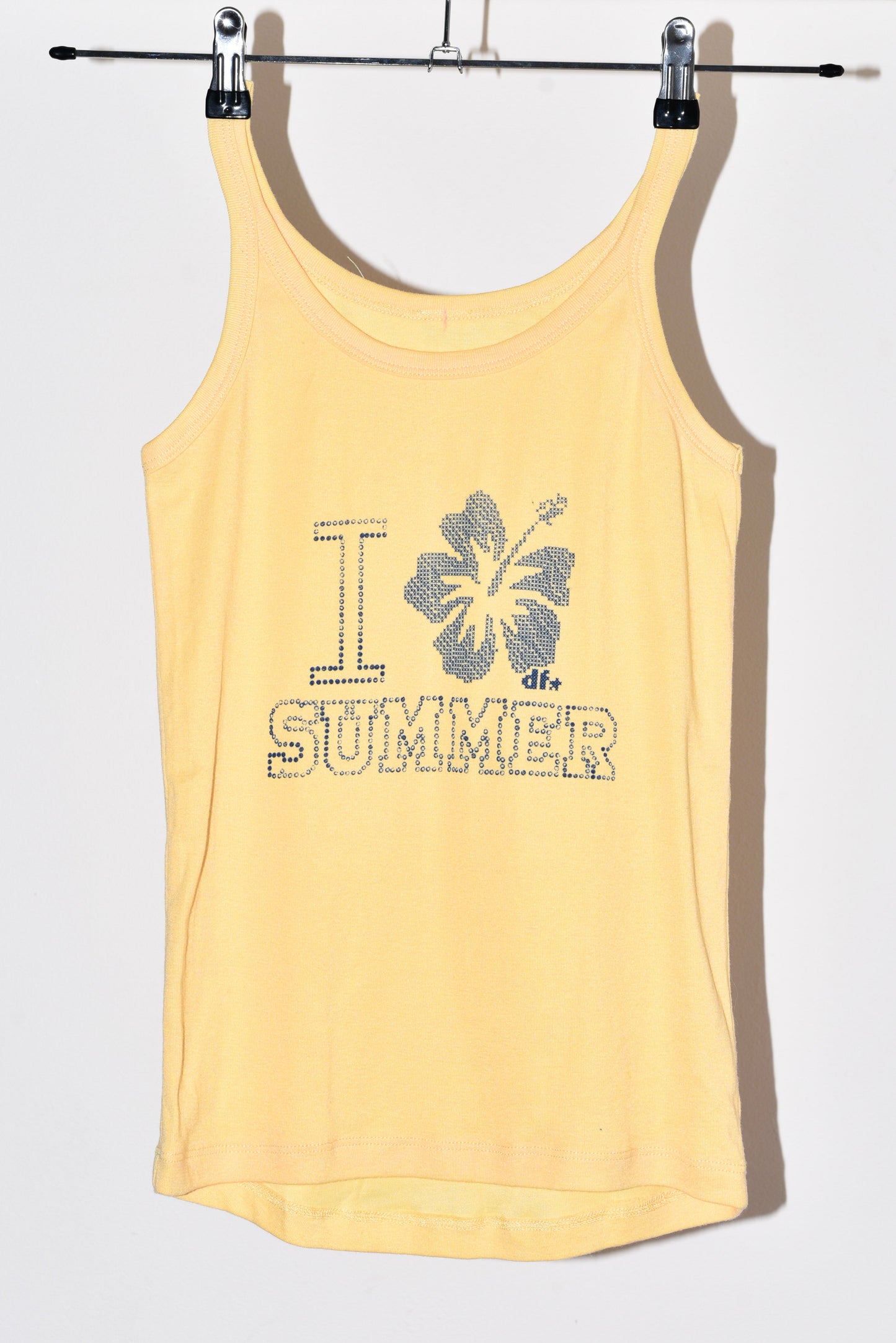 Débardeur "I ✿ summer" - Jaune