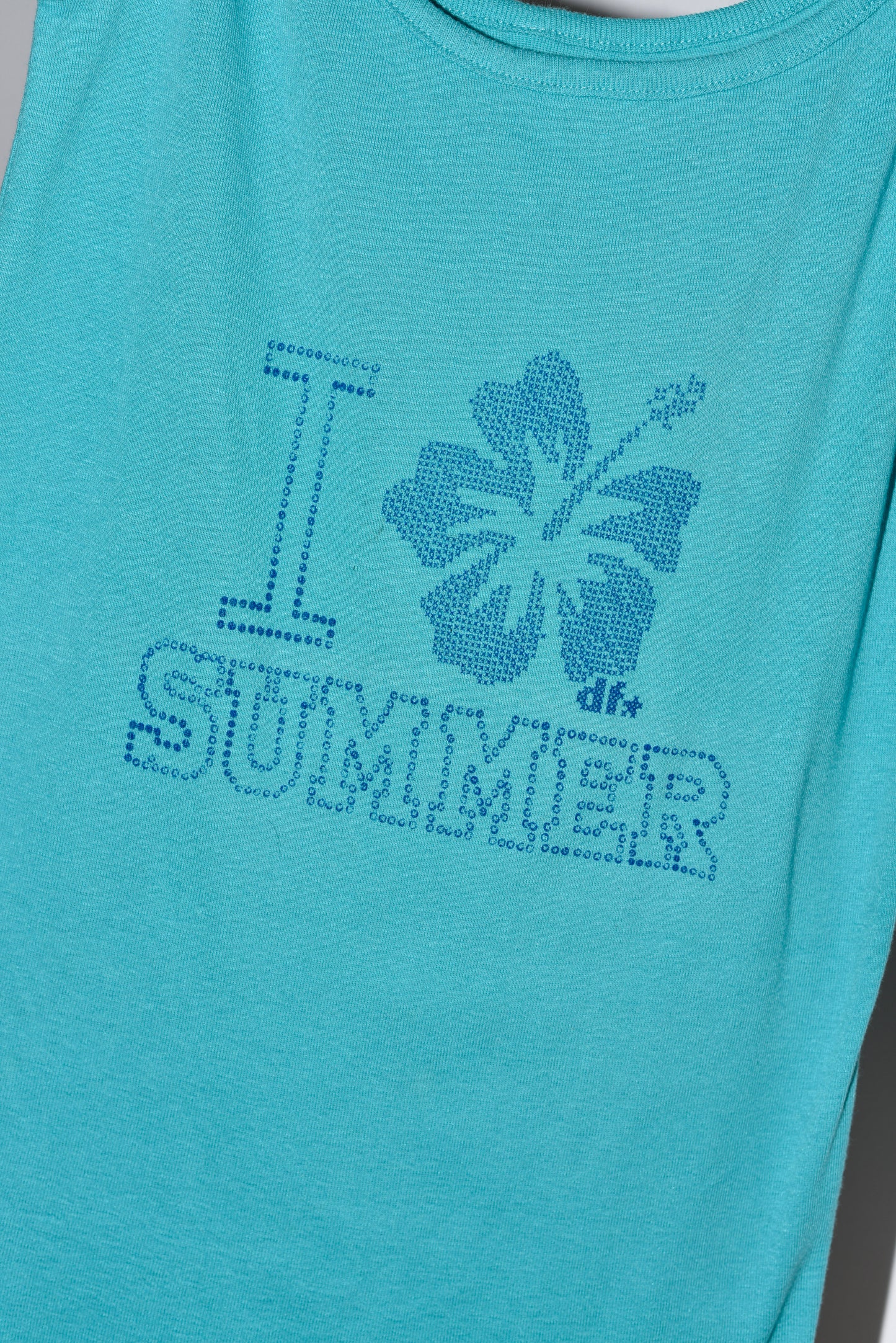 Débardeur "I ✿ summer" - Turquoise
